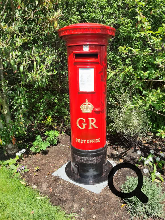 A finished restored, original GR Pillar Box 